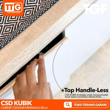 TGF - CSD KUBIK 80 Cabinet / Bufet Serbaguna Minimalis 2 Pintu