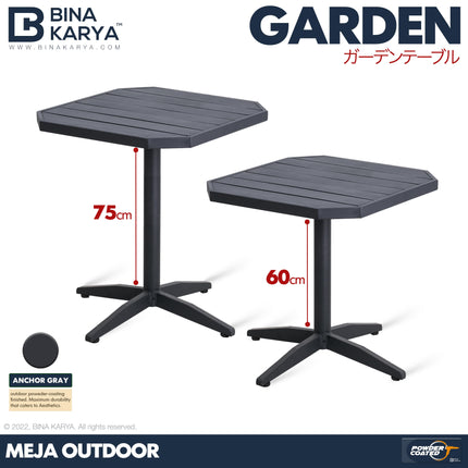 BINA KARYA - GARDEN TABLE Meja Outdoor / Taman / Cafe / Teras Besi
