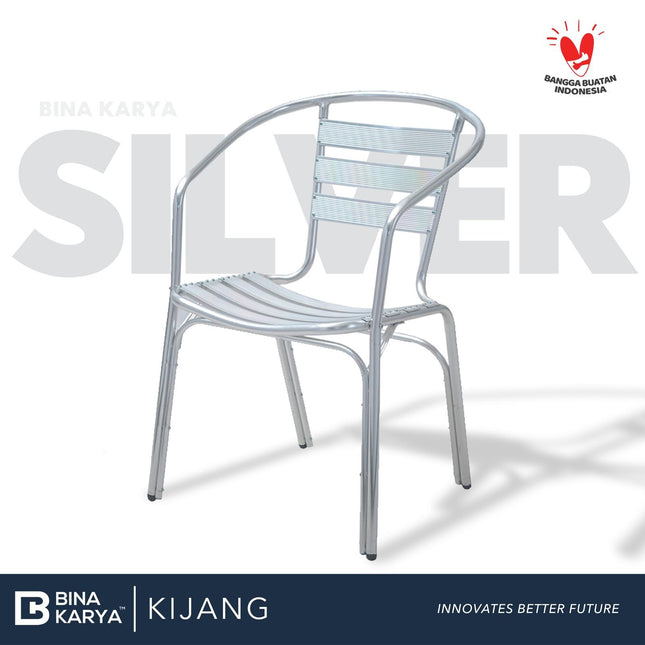 BINA KARYA - KIJANG Kursi Outdoor / Taman / Cafe Aluminium