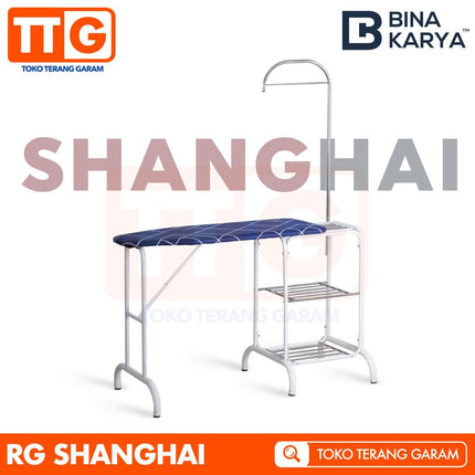 BINA KARYA - SHANGHAI Meja Setrika / Rak Gosok Dengan Gantungan
