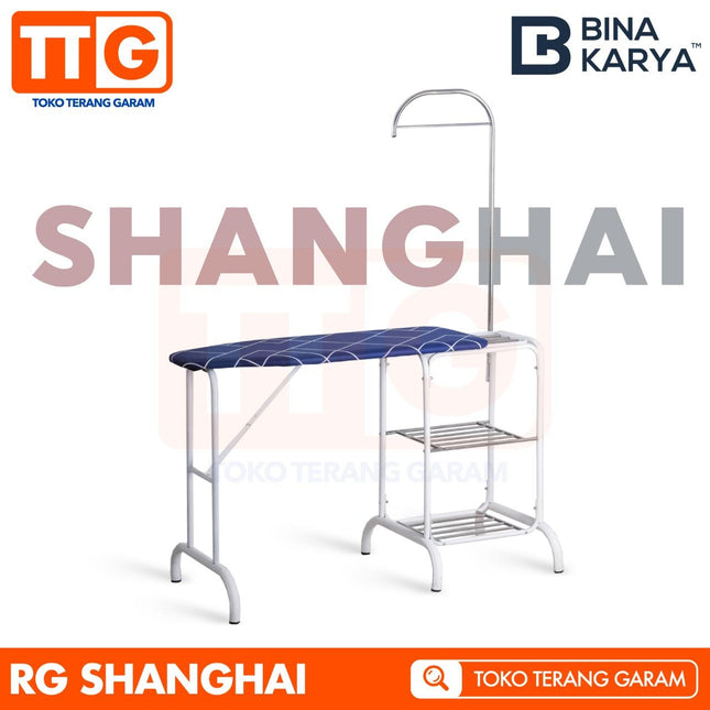 BINA KARYA - SHANGHAI Meja Setrika / Rak Gosok Dengan Gantungan