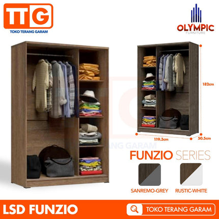 OLYMPIC - LSD FUNZIO Lemari Pakaian 2 Pintu Sliding