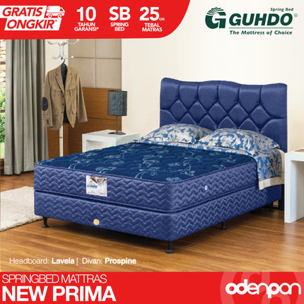 GUHDO - SET ATLANTIK NEW PRIMA 25 Kasur Spring Bed 25 cm