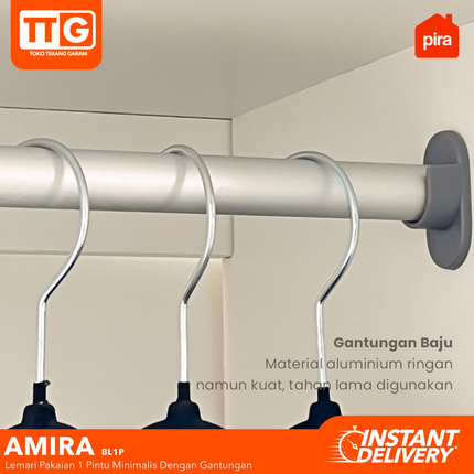 PIRA - AMIRA BL1P Baby Locker / Lemari Pakaian Anak 1 Pintu