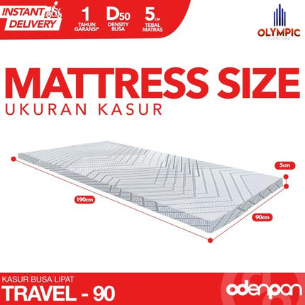 OLYMPIC - REBONDED LIPAT Kasur Busa Lantai Rebounded 90 x 190  Tebal 5 cm