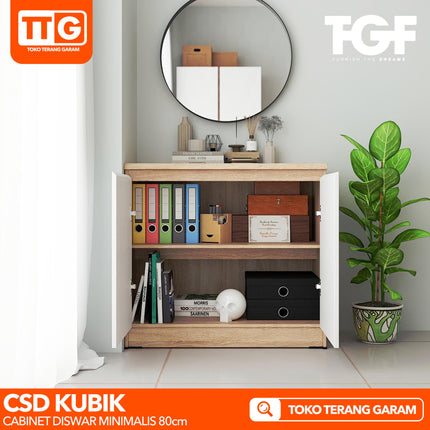 TGF - CSD KUBIK 80 Cabinet / Bufet Serbaguna Minimalis 2 Pintu