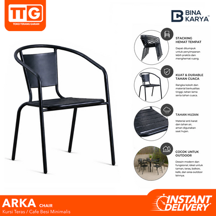 BINA KARYA - ARKA Kursi Santai / Kafe / Outdoor Chair Besi