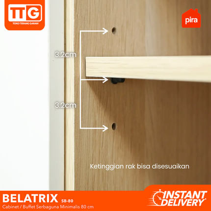 PIRA OX - BELATRIX SB 80 Buffet / Cabinet Scandinavia 80 cm