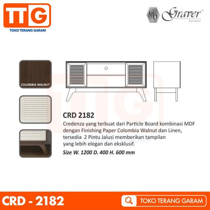 GRAVER - CRD 2182 Meja / Rak TV 120 cm