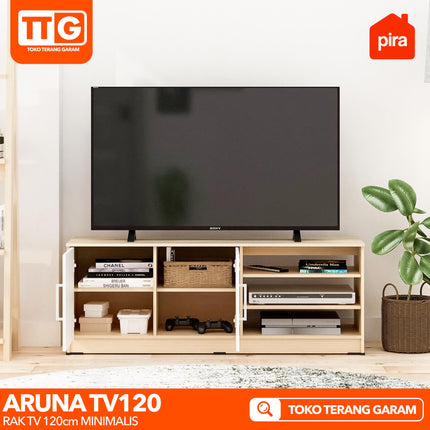 PIRA OX - ARUNA TV 120 Meja / Rak TV  Dengan Pintu 120 cm