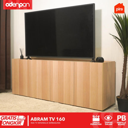 PIRA - ABRAM TV160 Meja / Rak TV Serbaguna Minimalis Estetik 160 cm
