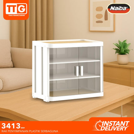 NAIBA NANDOS - MINI FOOD CABINET Lemari Makanan Plastik 3 & 6 Susun