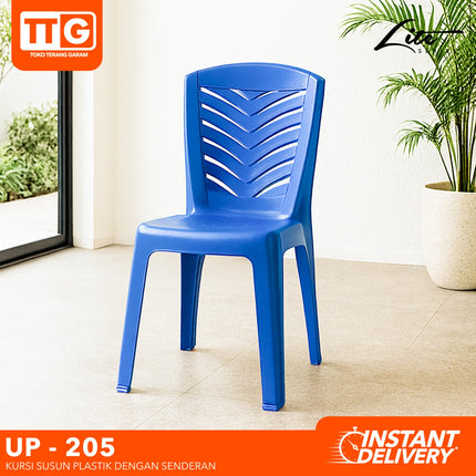 UNION PLASTIC - UP 205  Kursi Plastik Susun Glossy
