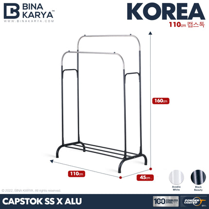 BINA KARYA - KOREA Capstock / Gantungan Baju Stainless