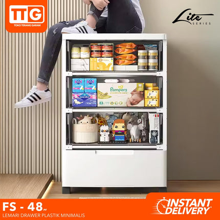 TGF - FS - 48 Cabinet Drawer Laci Plastik  3 4 5 6 Susun