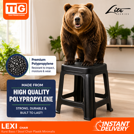 SANPULINE - LEXI STOOL Kursi Plastik Baso Tumpuk Cafe