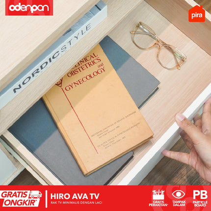 PIRA OX - HIRO AVA TV Meja / Rak TV Dengan Kaki 160 / 200 cm