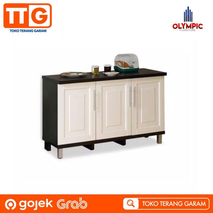 OLYMPIC - KBT Kitchen Set Bawah Mutiara Minimalis 3 Pintu