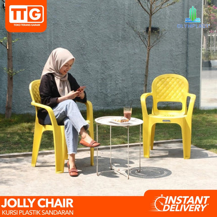 OLYMPLAST - JOLLY Kursi Plastik Sandaran Santai