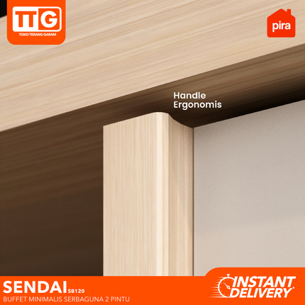 PIRA  - SENDAI SB 120 Lemari Laci Cabinet Drawer Bufet Minimalis 2 Pintu 120 cm