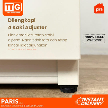PIRA - PARIS MCH Drawer Cabinet Besi Dengan 4 Laci Susun