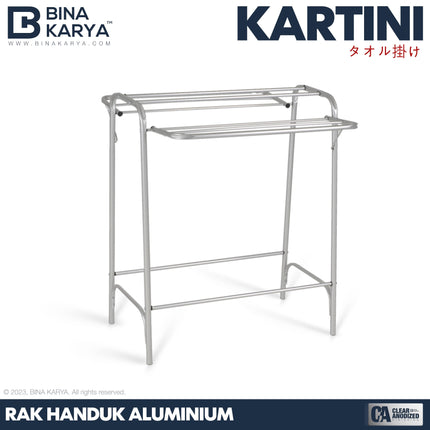 BINA KARYA - KARTINI Rak Handuk Aluminium Dengan Sayap Minimalis