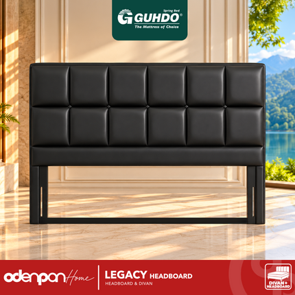 GUHDO - LEGACY Divan & Hearboard Kasur Kulit Premium