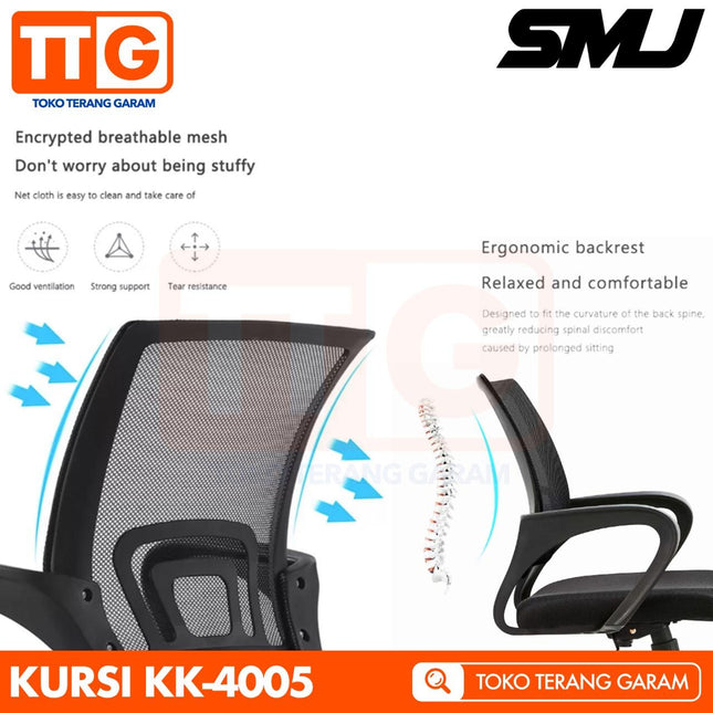 ACTIVE FORTE - LULA KM 100 Kursi Kantor Jaring Hidrolik