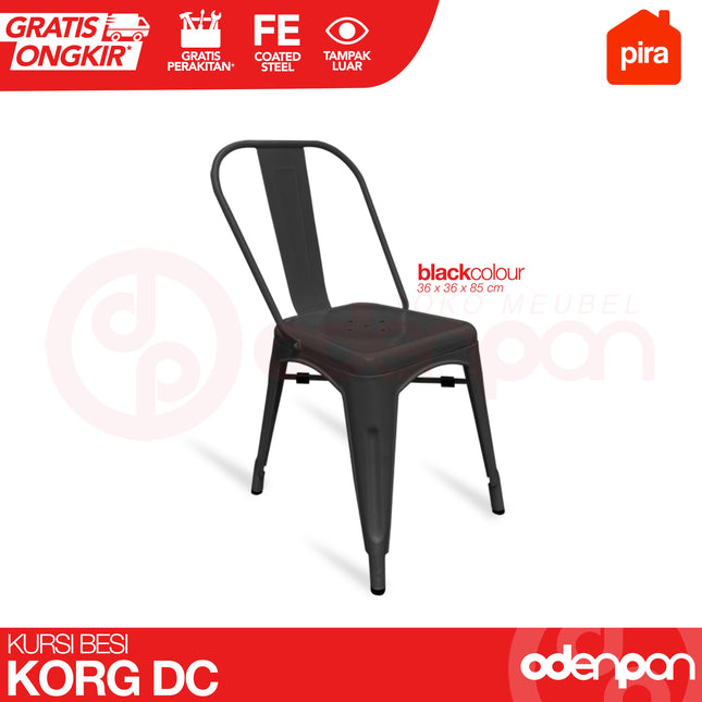 PIRA - KORG DC Kursi Makan Kafe Besi Import
