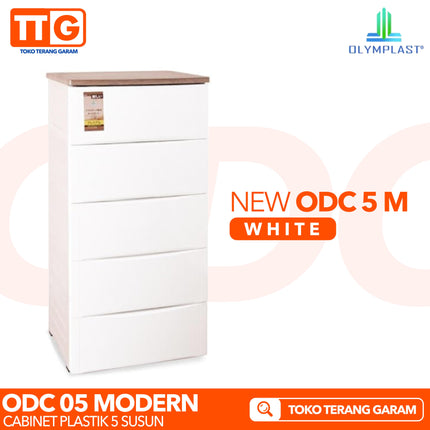 OLYMPLAST - ODC 05 MODERN Drawer Cabinet Plastik Laci 5 Susun
