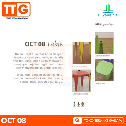 OLYMPLAST - OCT 08 Meja Belajar Main Plastik / Coffee Table Anak