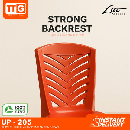 UNION PLASTIC - UP 205  Kursi Plastik Susun Glossy