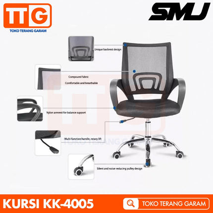 ACTIVE FORTE - LULA KM 100 Kursi Kantor Jaring Hidrolik