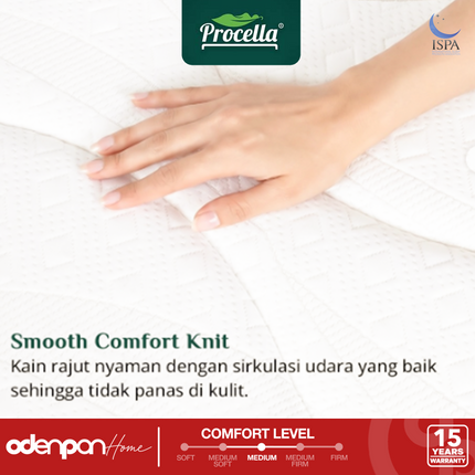 PROCELLA - MOON VEIL Kasur 2 In 1 Flexible Support Coil With Max Comfort Eurotop