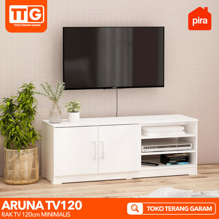 PIRA OX - ARUNA TV 120 Meja / Rak TV  Dengan Pintu 120 cm