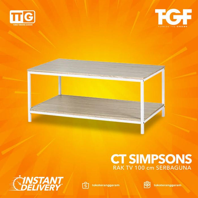 OLYMPIC - CT SIMPSONS Meja / Rak TV Rangka Besi Coffee Table