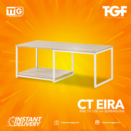 OLYMPIC - CT EIRA Meja / Rak TV Rangka Besi  Coffee Table 120 cm