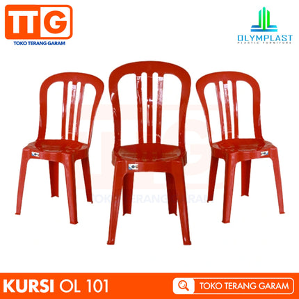 OLYMPLAST - OL 101 Kursi Plastik Sandar Susun Minimalis