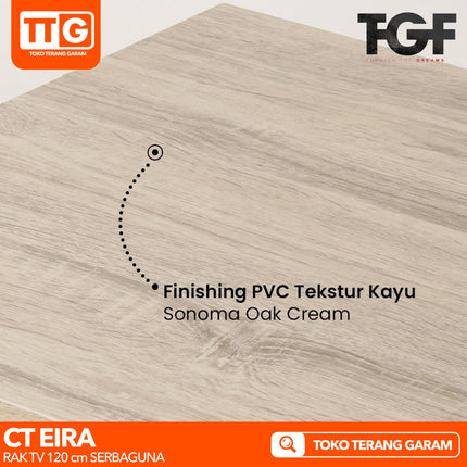 OLYMPIC - CT EIRA Meja / Rak TV Rangka Besi  Coffee Table 120 cm