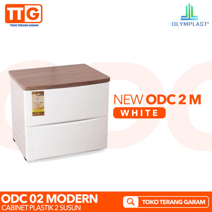 OLYMPLAST - ODC 02 MODERN Drawer Cabinet Plastik Laci 2 Susun
