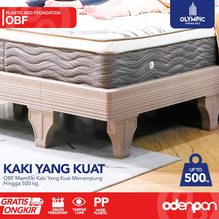 OLYMPLAST - OBF Divan & Sandaran Plastik Foundation Bed