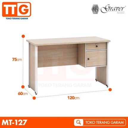 GRAVER - MT 127 Meja Belajar / Kantor 120 cm