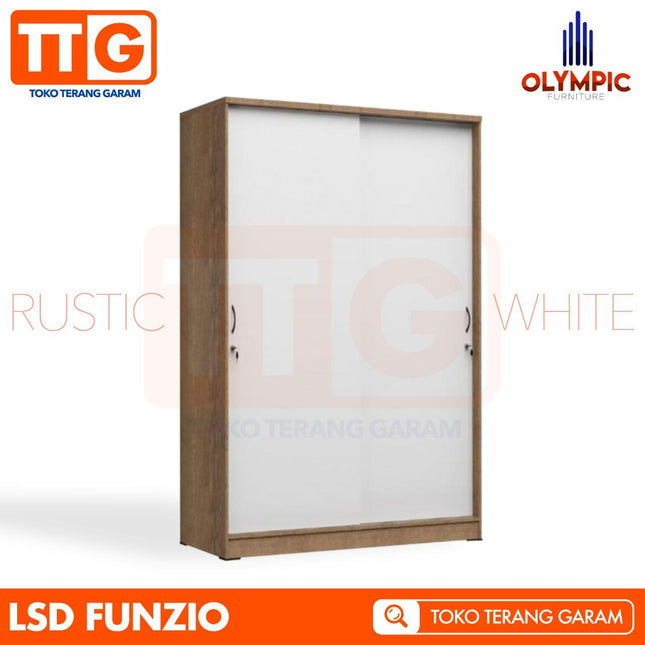 OLYMPIC - LSD FUNZIO Lemari Pakaian 2 Pintu Sliding
