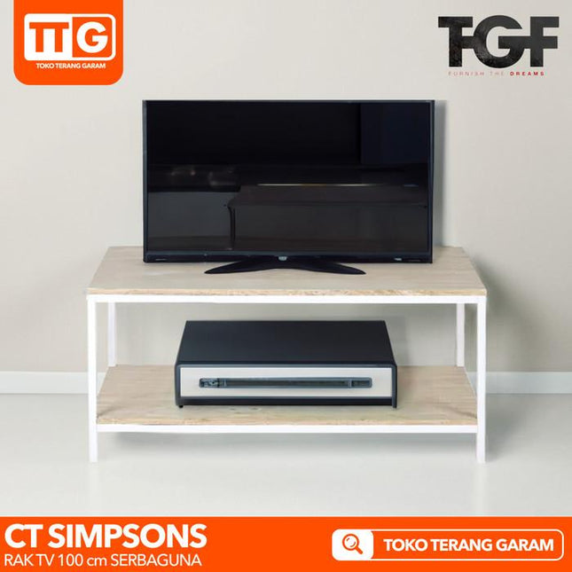 OLYMPIC - CT SIMPSONS Meja / Rak TV Rangka Besi Coffee Table