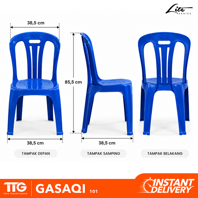 TABITHA - GASAQI 101 Kursi Plastik Sandar Susun Minimalis