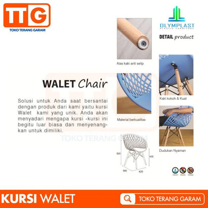 OLYMPLAST - WALLET Kursi Santai Jaring Besar