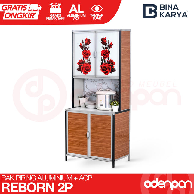 BINA KARYA - REBORN Lemari / Rak Piring 2 Pintu ACP