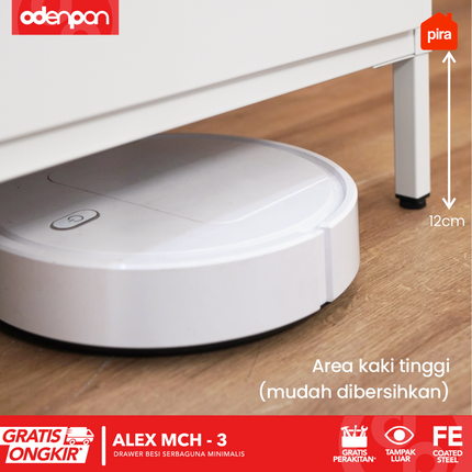 PIRA - ALEX MCH Drawer Cabinet Besi Dengan 3 Laci Susun
