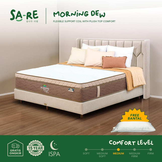 PROCELLA - MORNING DEW Kasur Spring Bed Plush Top Comfort