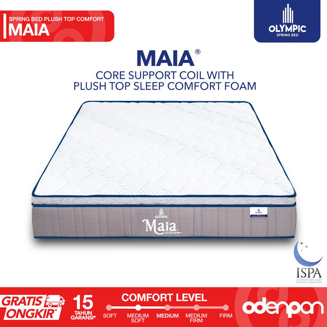 OLYMPIC - MAIA Kasur Spring Bed Mattress Garansi Plush Top Comfort Foam